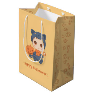 Halloween Niedlich Baby Black Cat Kostüm Mittlere Geschenktüte