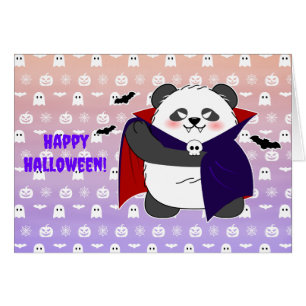 Halloween Niedlich Baby Panda Dracula Vampire