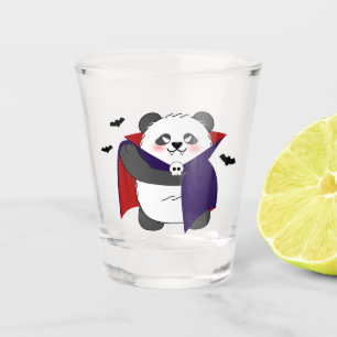 Halloween Niedlich Baby Panda Dracula Vampire Schnapsglas