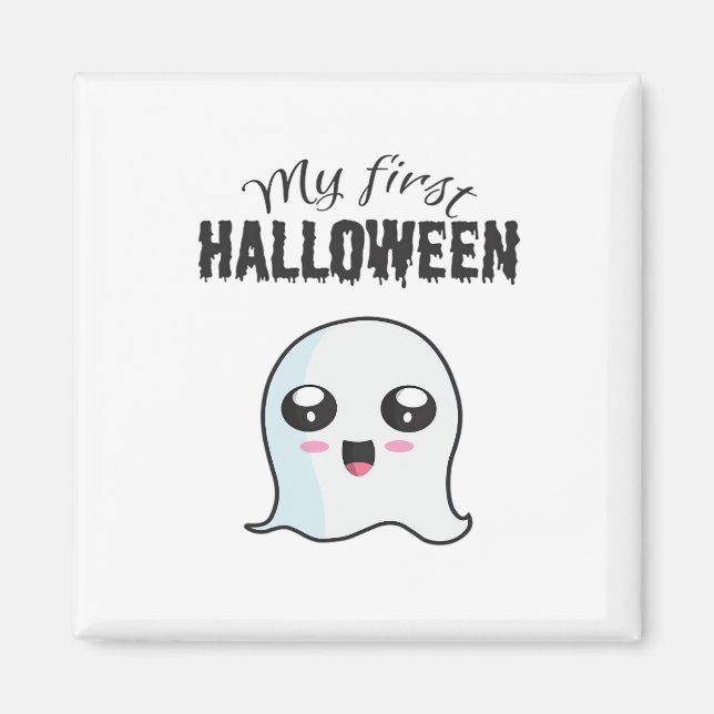 Halloween Niedlich Boo Newborn Baby Girl First Hal Magnet (Vorne)