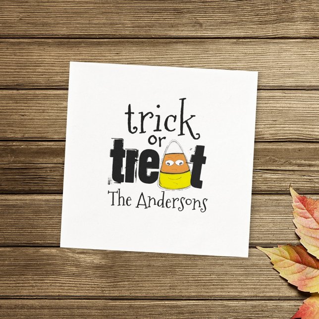Halloween Niedlich Candy Mais Whimsical Funny Serviette (Von Creator hochgeladen)