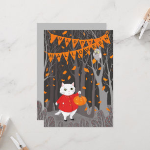 Halloween Niedlich Cat & Jack-o’-Laternenkürbis