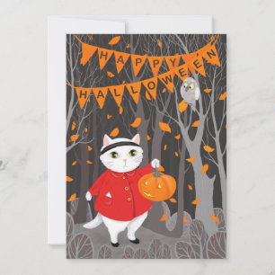 Halloween Niedlich Cat & Jack-o’-Laternenkürbis