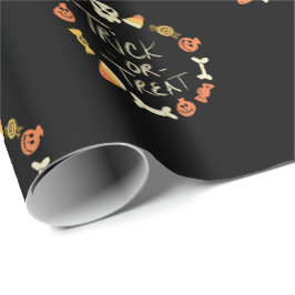 Halloween Niedlich Chalkboard Themenmuster Geschenkpapier