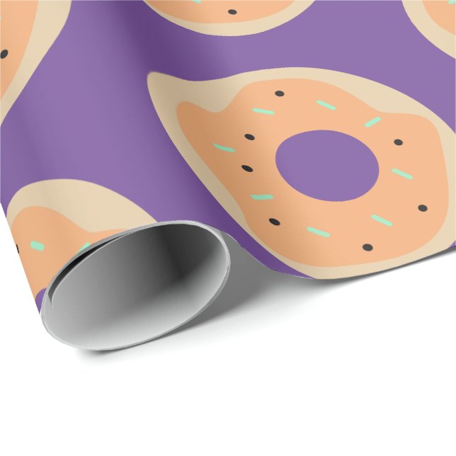 Halloween Niedlich Donuts Sprinkles Mattiert Geschenkpapier (Rolleneckpunkt)