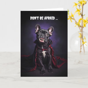 Halloween Niedlich French Bulldog Frenche Vampire Karte