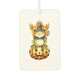Halloween Niedlich Frosch on Pumpkin Autolufterfrischer