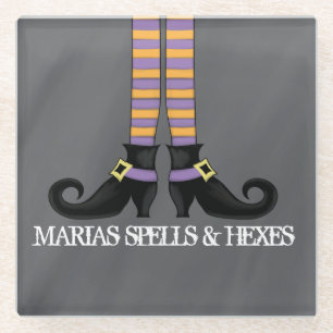 Halloween Niedlich Funny Whimsical Hexenschuhe Glasuntersetzer