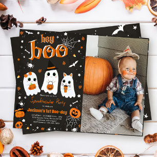 Halloween Niedlich Ghost 1. Geburtstag Spooktacula Einladung