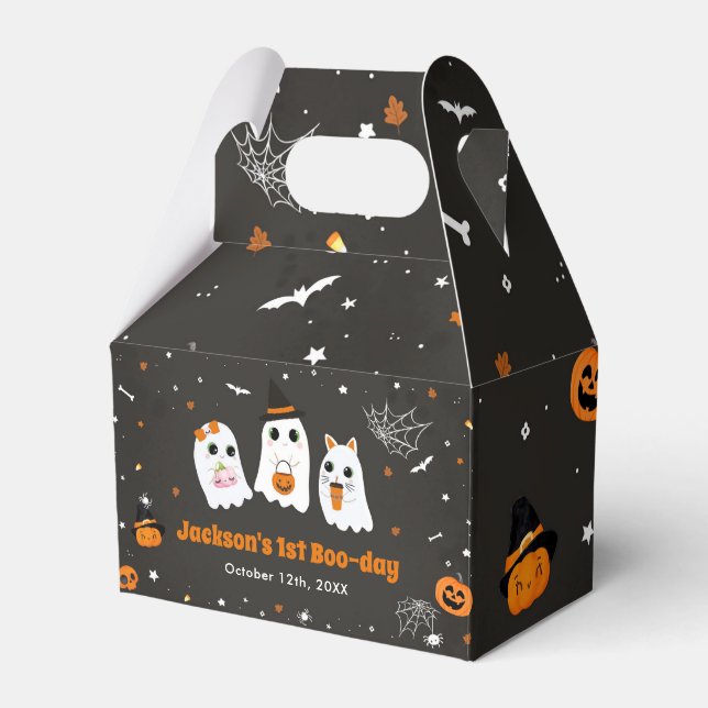 Halloween Niedlich Ghost 1. Geburtstag Spooktacula Geschenkschachtel (Vorderseite)