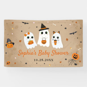 Halloween Niedlich Ghost Baby Dusche Banner
