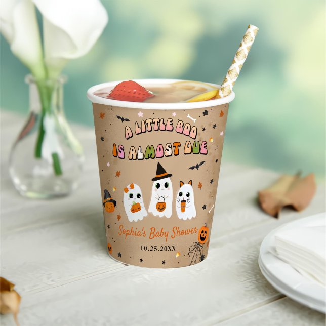 Halloween Niedlich Ghost Baby Dusche Pappbecher (Von Creator hochgeladen)