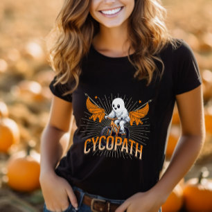 Halloween Niedlich Ghost Cycopath Funny T-Shirt