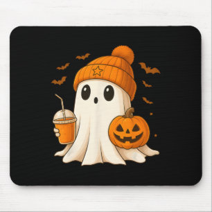 Halloween Niedlich Ghost Drink Pumpkin Men Women H Mousepad