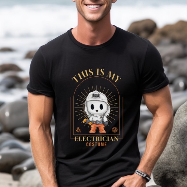 Halloween Niedlich Ghost Electrical Kostüm T-Shirt (Von Creator hochgeladen)