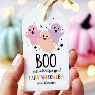 Halloween Niedlich Ghost Favor Tags Boo Leckerei G Geschenkanhänger
