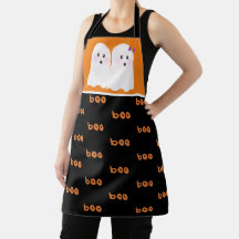 Halloween Niedlich Ghost Ghoul Orange Black