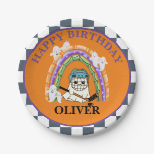 Halloween Niedlich Ghost Ice Hockey Party Pappteller