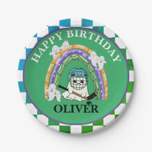 Halloween Niedlich Ghost Ice Hockey Party Pappteller