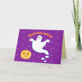 Halloween Niedlich Ghost Karte