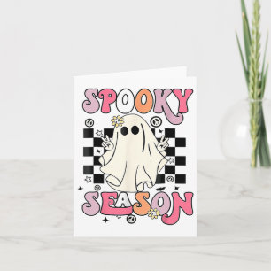 Halloween Niedlich Ghost Spooky Saison Karte