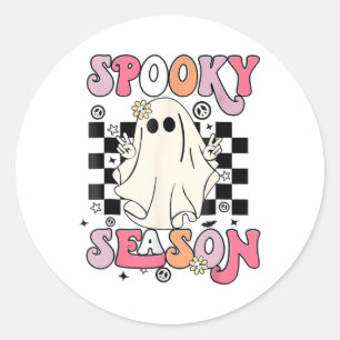 Halloween Niedlich Ghost Spooky Saison Runder Aufkleber