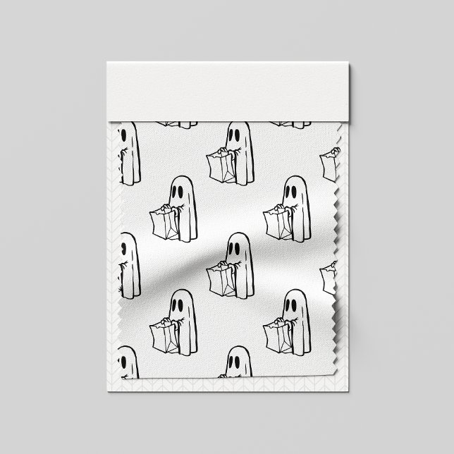 Halloween, Niedlich Ghost White, Trick oder Treat, Stoff (Von Creator hochgeladen)