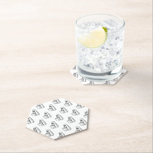 Halloween, Niedlich Ghost White, Trick oder Treat, Untersetzer