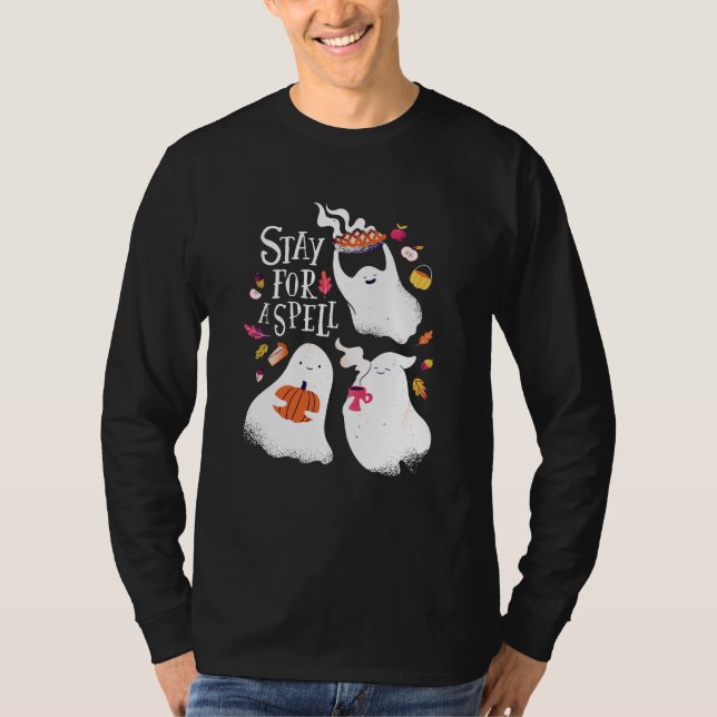 Halloween Niedlich Ghosts T-Shirt (Vorderseite)