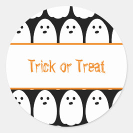 Halloween Niedlich Ghosts Trick oder Treat Runder Aufkleber
