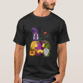 Halloween Niedlich Gnome Halloween-Kostümkürbis T-Shirt