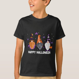 Halloween Niedlich Gnomes Pumpkin Cat Fall Pajamas T-Shirt