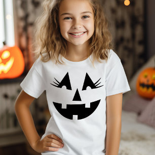 Halloween Niedlich Happy Jack-O-Lantern Girly Face T-Shirt