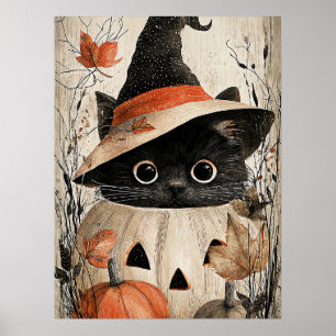 Halloween Niedlich Kitten Poster