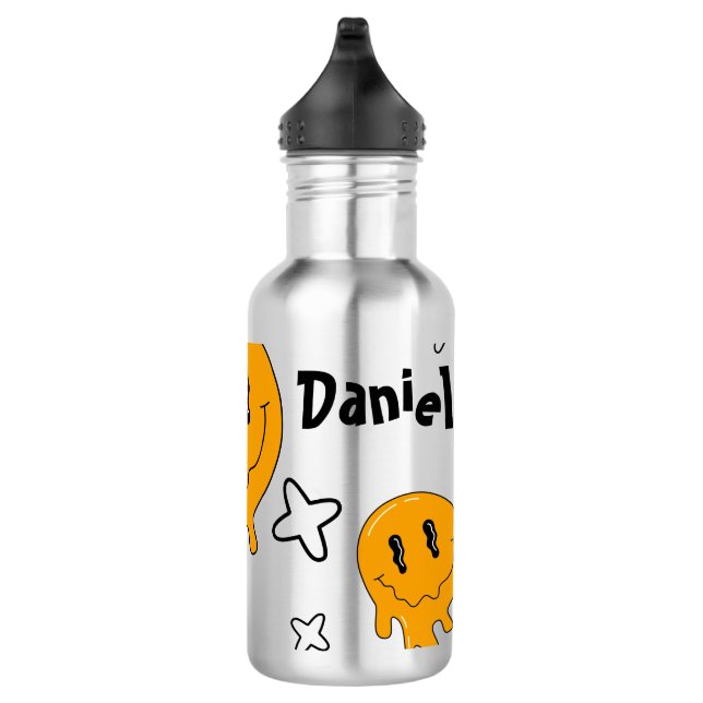 Halloween Niedlich Orange-☜ Edelstahlflasche (Rechts)