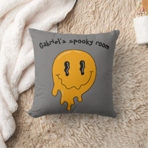 Halloween Niedlich Orange Geist ☜ zwei Seiten Kissen