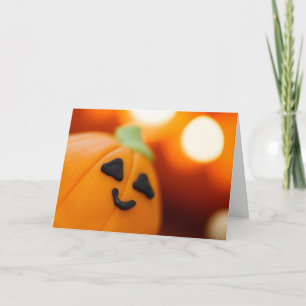 Halloween Niedlich Pumpkin Cupcake Sweet Leckerei Karte