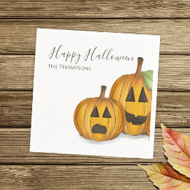 Halloween Niedlich Pumpkins Jack O'lanterns Simple Serviette