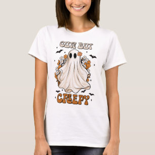 Halloween Niedlich Retro Groovy Creepy Ghost T - S T-Shirt