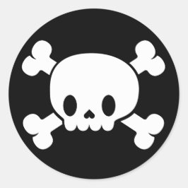 Halloween Niedlich Skull und Crossbones Sticker