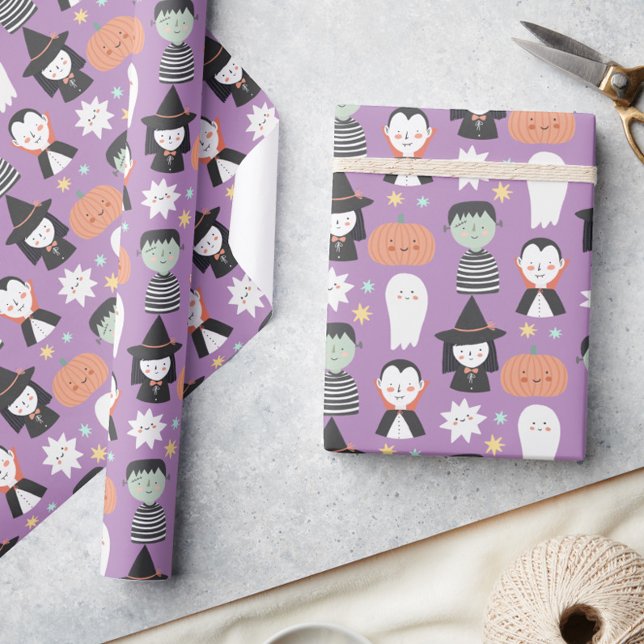 Halloween Niedlich Spooky-Geschenk Geschenkpapier (Von Creator hochgeladen)