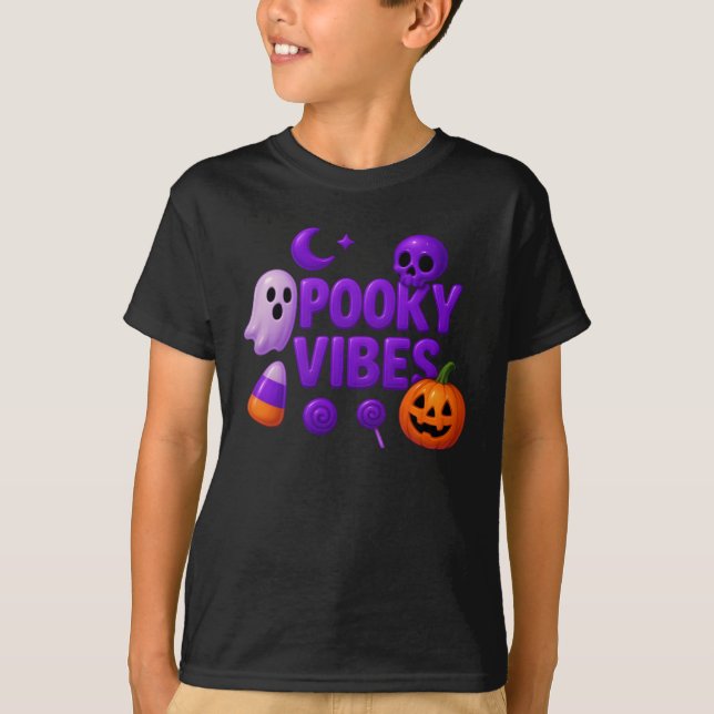 Halloween Niedlich Spooky Vibes Clothes Unisex T-Shirt (Vorderseite)