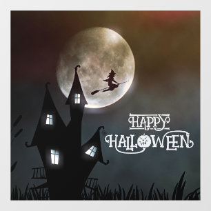 Halloween Niedlich Spooky Whimsical Witz Black Fensteraufkleber