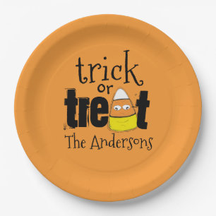 Halloween Niedlich Trick oder Treat Funny Candy Co Pappteller