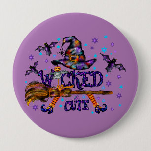 Halloween Niedlich Wicked Witz Button