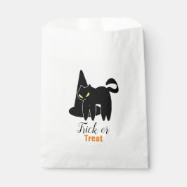 Halloween Niedliche Creepy Cat und Hexenhut Geschenktütchen