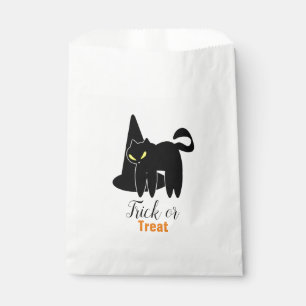 Halloween Niedliche Creepy Cat und Hexenhut Geschenktütchen