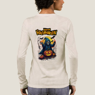 Halloween: Niedliche Geister und Pumpkin-Familie Tri-Blend Shirt