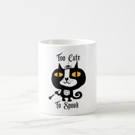 Halloween Niedliche Katze schwarz zu Niedlich zu s Kaffeetasse