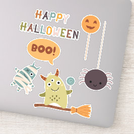 Halloween-Niedliche Monster Aufkleber